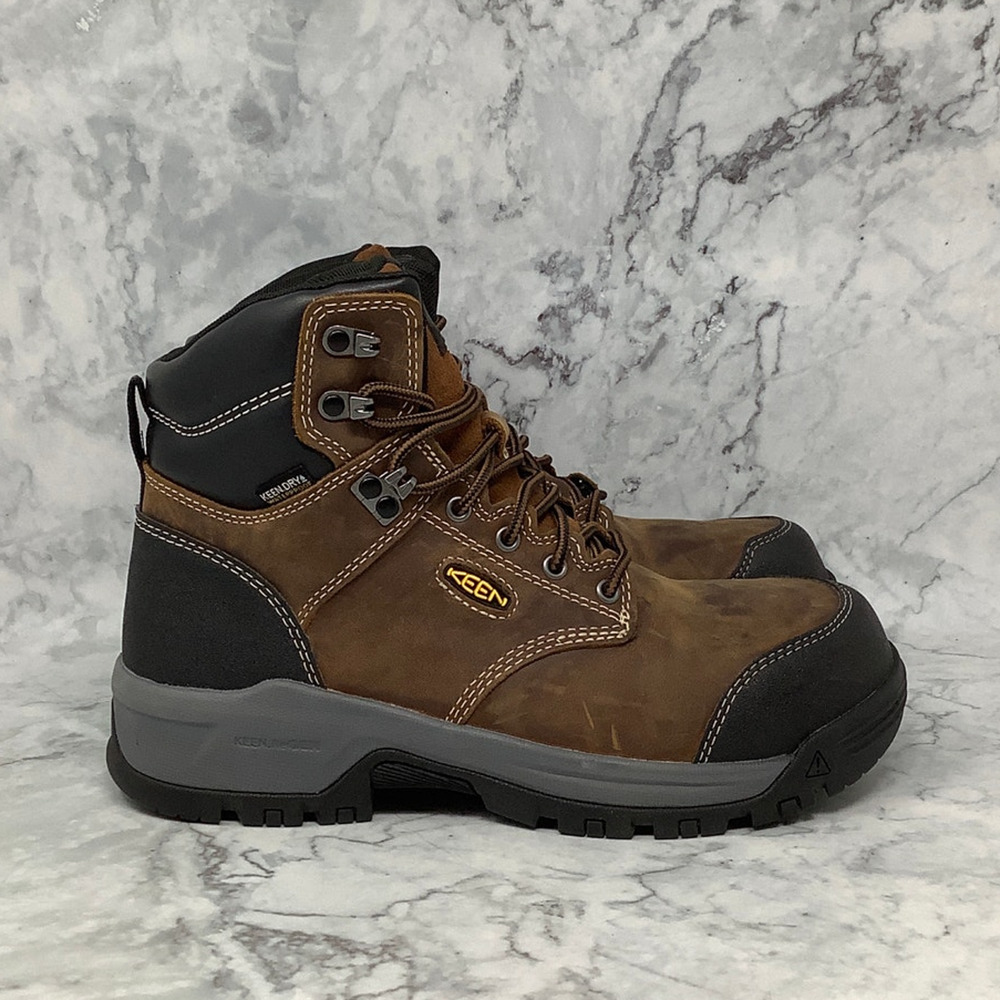 Keen Woman's 8.5W Bison Evanston 6" Waterproof Carbon Fiber Toe Boot BR16-12 - Picture 4 of 8